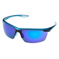 Blue - Side - Trespass Adults Unisex Hinter Blue Mirror Sunglasses