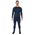 Navy - Back - Trespass Unisex Mystery Thermal Baselayer Set