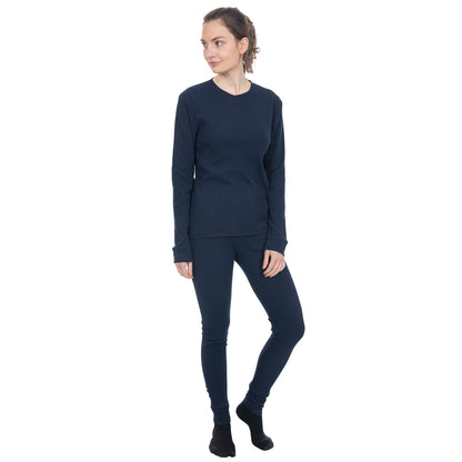 Navy - Side - Trespass Unisex Mystery Thermal Baselayer Set