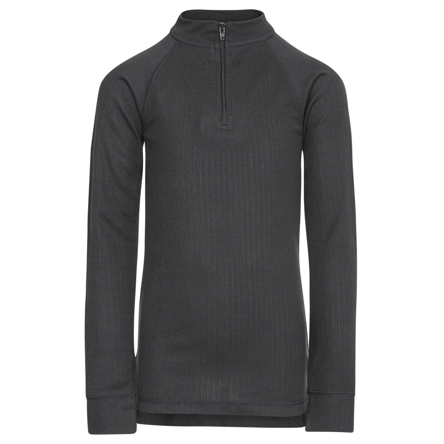 Black - Front - Trespass Childrens-Kids Wise360 1-2 Zip Baselayer Top