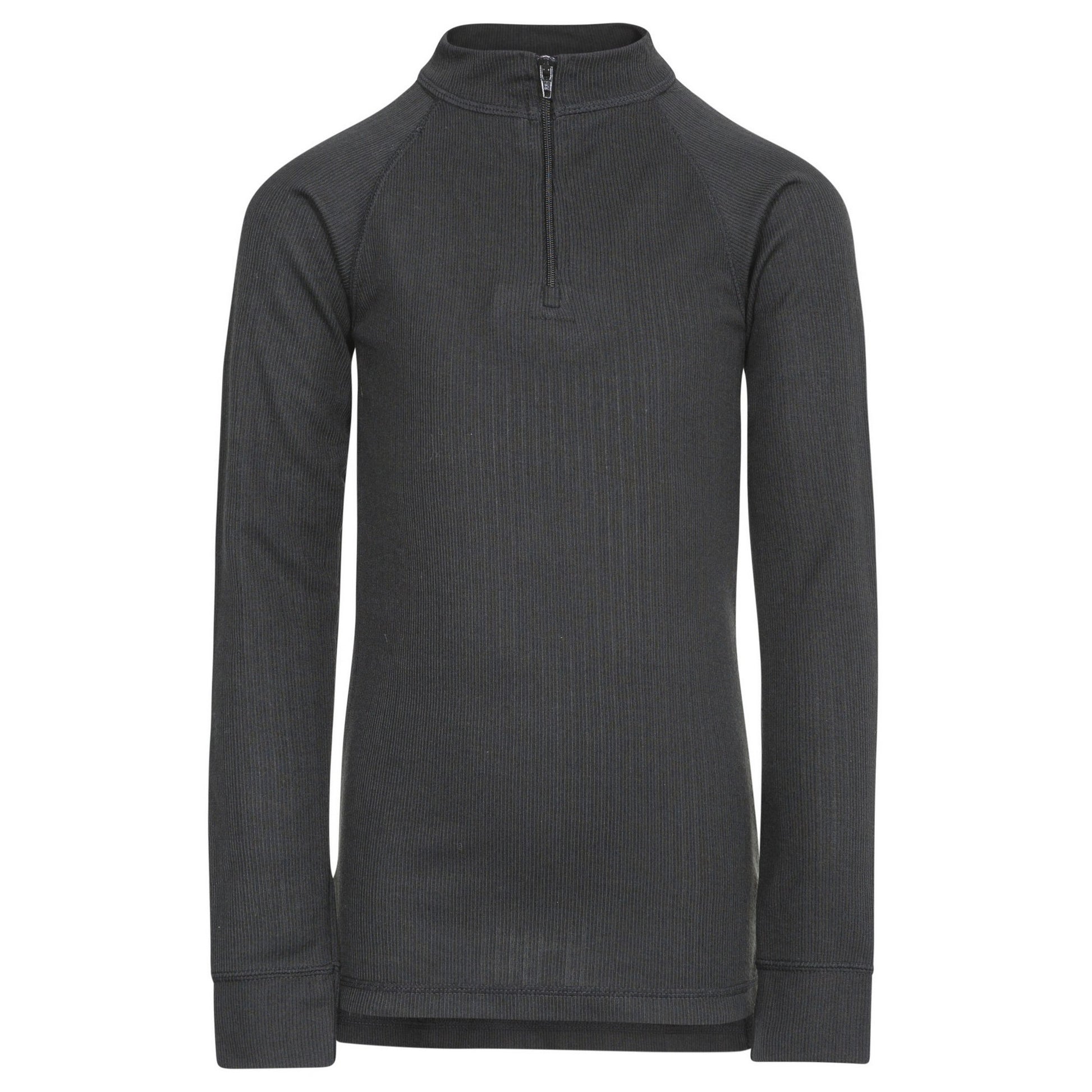 Black - Front - Trespass Childrens-Kids Wise360 1-2 Zip Baselayer Top