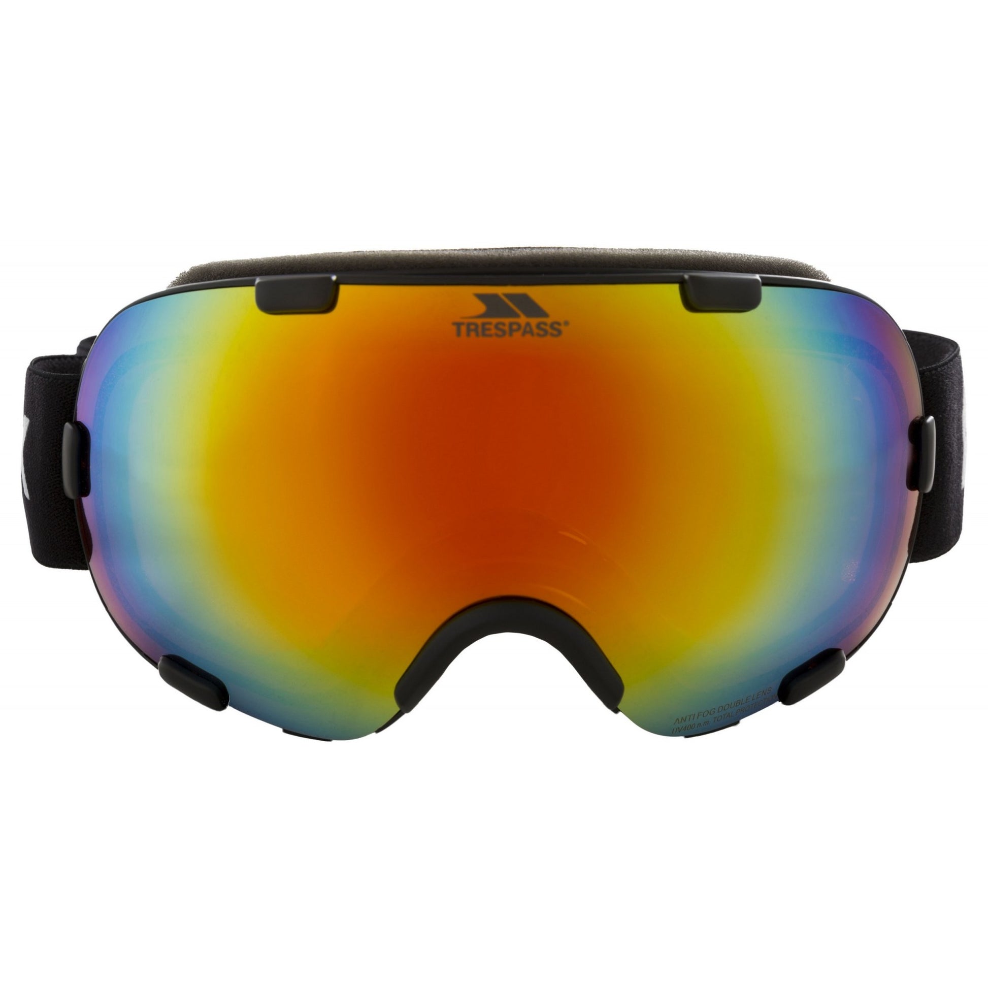 Matt Black Frame - Front - Trespass Elba DLX Ski Goggles