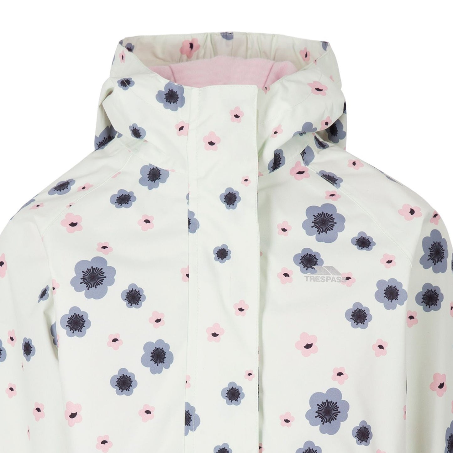 Mint Breeze - Side - Trespass Childrens Girls Hopeful Waterproof Rain Jacket