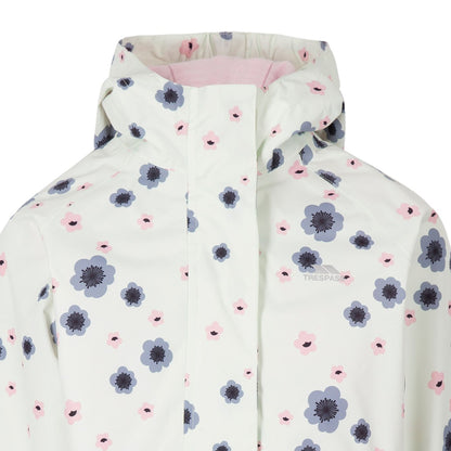 Mint Breeze - Side - Trespass Childrens Girls Hopeful Waterproof Rain Jacket