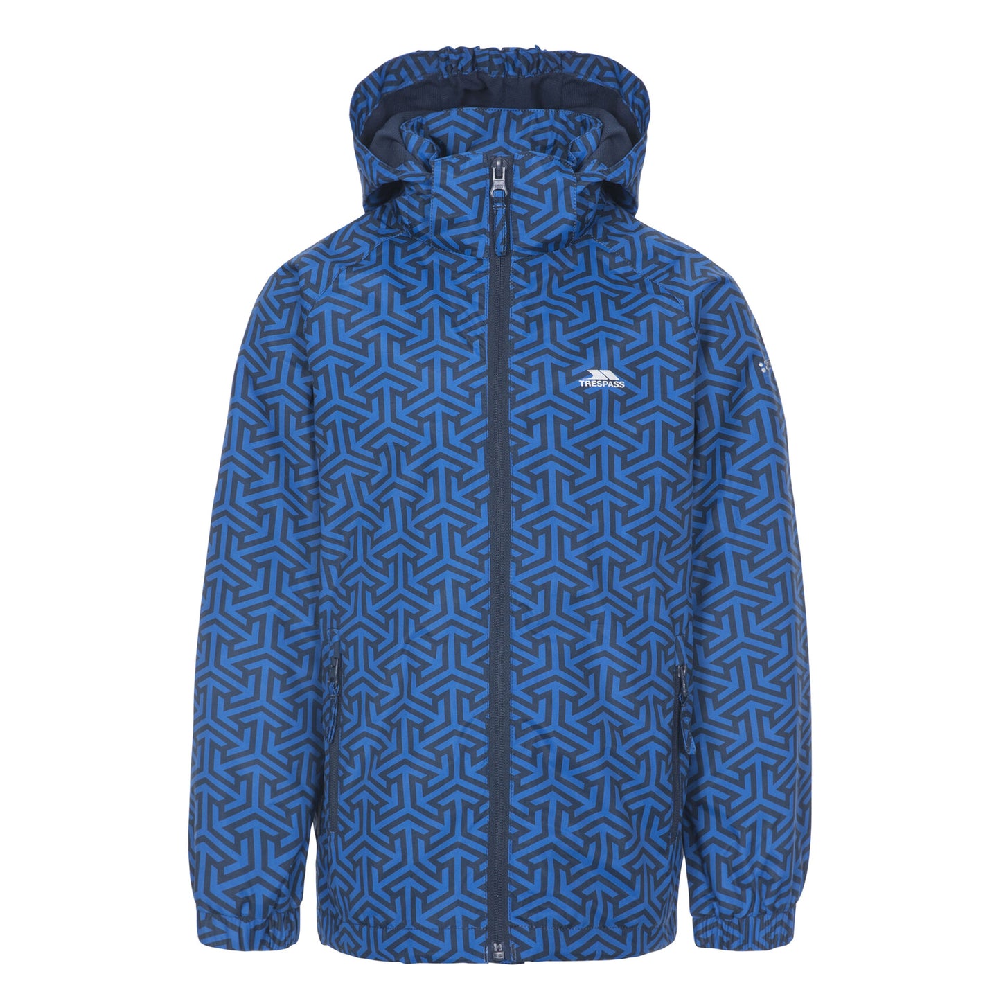 Blue Print - Front - Trespass Childrens Boys Sweeper Waterproof Jacket