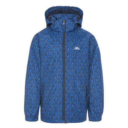 Blue Print - Front - Trespass Childrens Boys Sweeper Waterproof Jacket