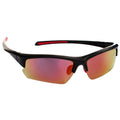 Black - Front - Trespass Adults Unisex Falconpro Red Mirror Sunglasses