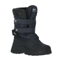 Navy - Back - Trespass Childrens Boys Strachan II Waterproof Touch Fastening Snow Boots