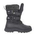 Black - Front - Trespass Childrens Boys Strachan II Waterproof Touch Fastening Snow Boots
