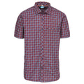 Prune Check - Front - Trespass Mens Baffin Short Sleeve Casual Shirt