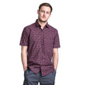 Prune Check - Back - Trespass Mens Baffin Short Sleeve Casual Shirt