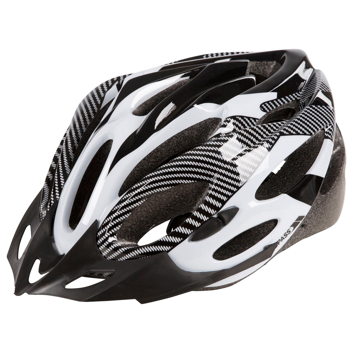 White X - Front - Trespass Adults Unisex Crankster Cycling Helmet