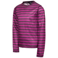 Purple Orchid Stripe - Front - Trespass Childrens-Kids Oaf Base Layer Top
