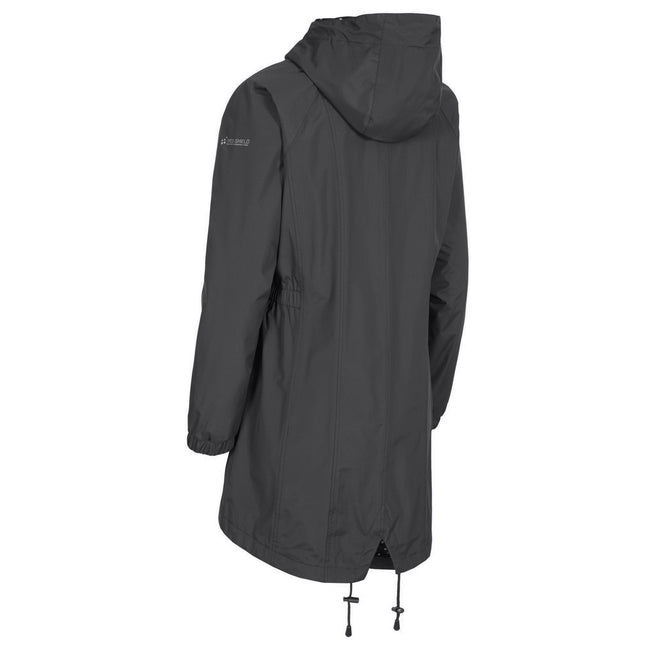 Black - Side - Trespass Womens-Ladies Waterproof Shell Jacket