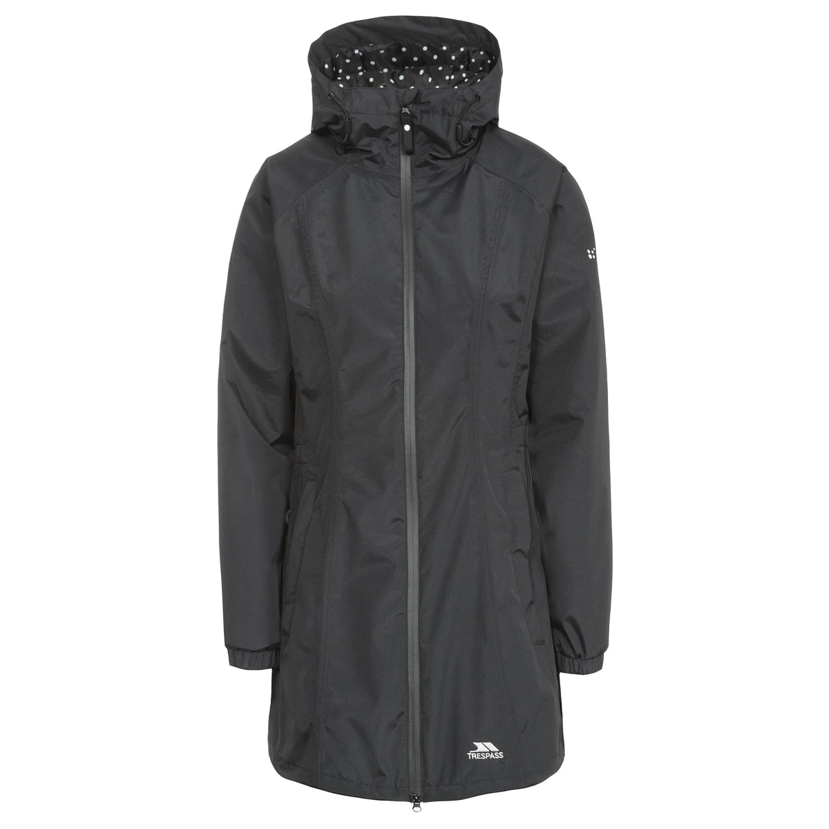 Black - Front - Trespass Womens-Ladies Waterproof Shell Jacket
