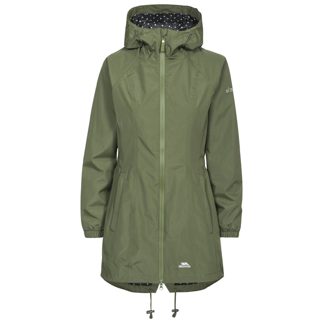 Moss - Front - Trespass Womens-Ladies Waterproof Shell Jacket