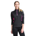 Black - Side - Trespass Womens-Ladies Persin II Long Sleeve Active Top