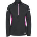 Black - Front - Trespass Womens-Ladies Persin II Long Sleeve Active Top
