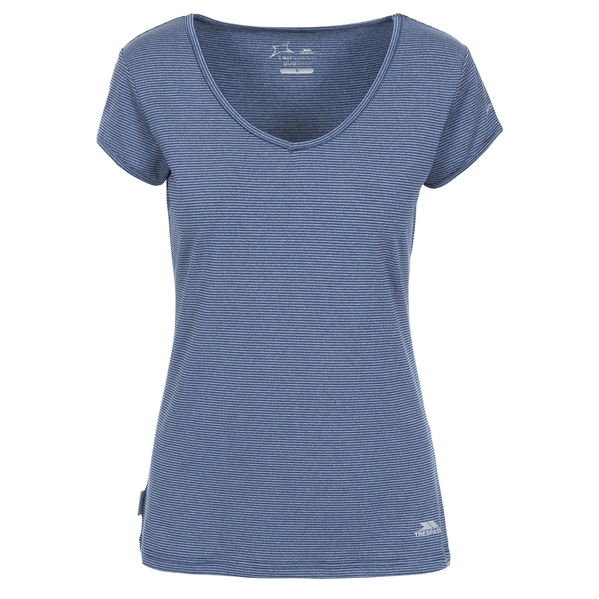 Navy - Front - Trespass Womens-Ladies Mirren Active T-Shirt