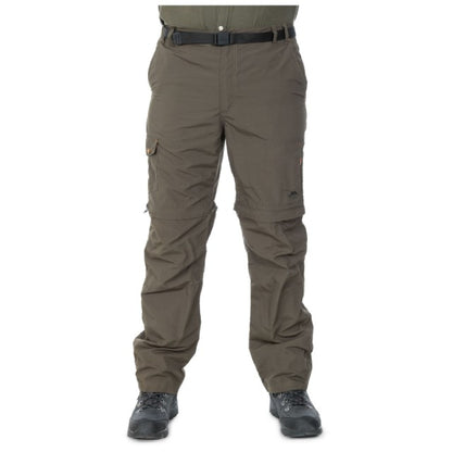 Olive - Back - Trespass Mens Rynne Moskitophobia Hiking Trousers