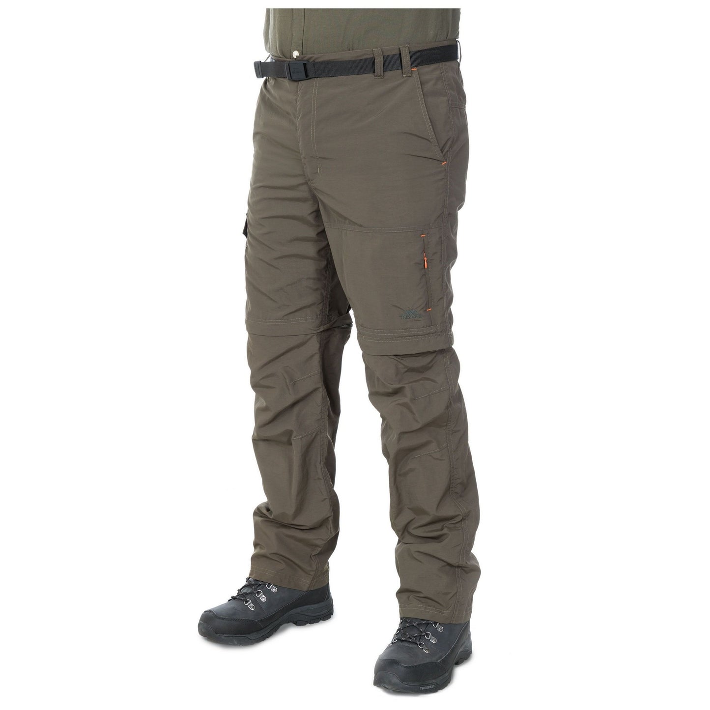 Olive - Side - Trespass Mens Rynne Moskitophobia Hiking Trousers