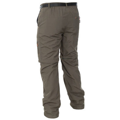Olive - Pack Shot - Trespass Mens Rynne Moskitophobia Hiking Trousers