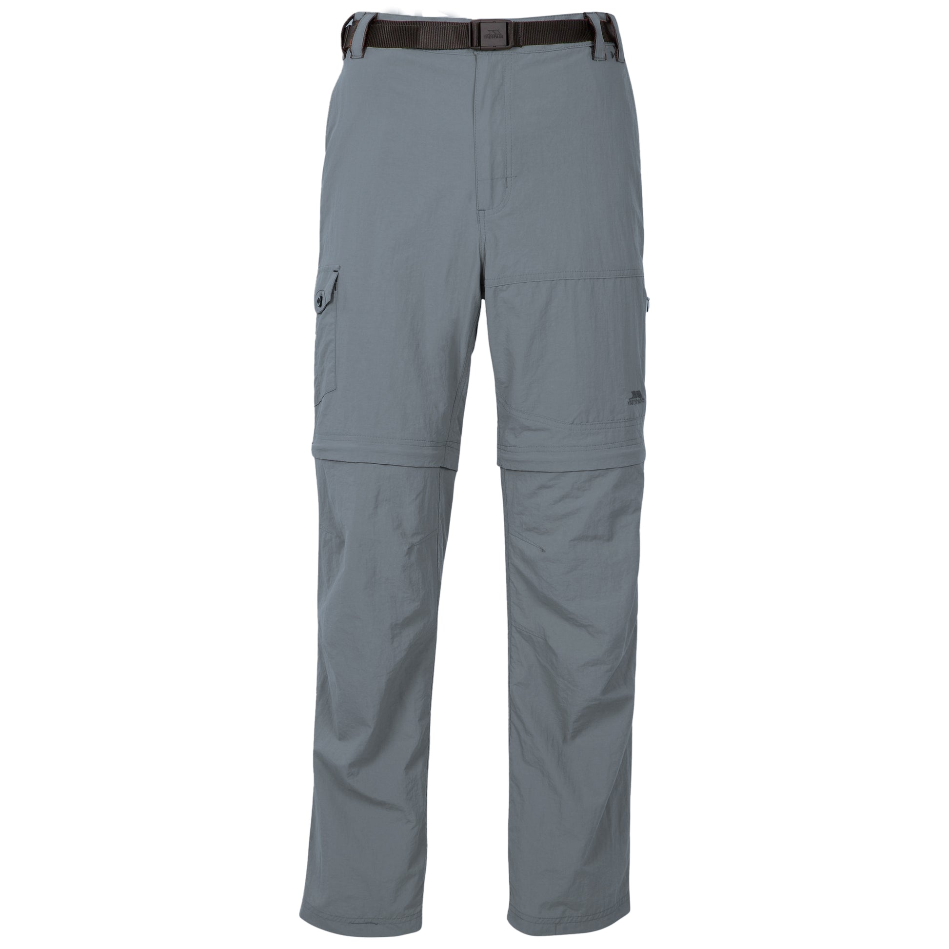 Carbon - Front - Trespass Mens Rynne Moskitophobia Hiking Trousers