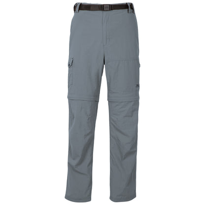 Carbon - Front - Trespass Mens Rynne Moskitophobia Hiking Trousers
