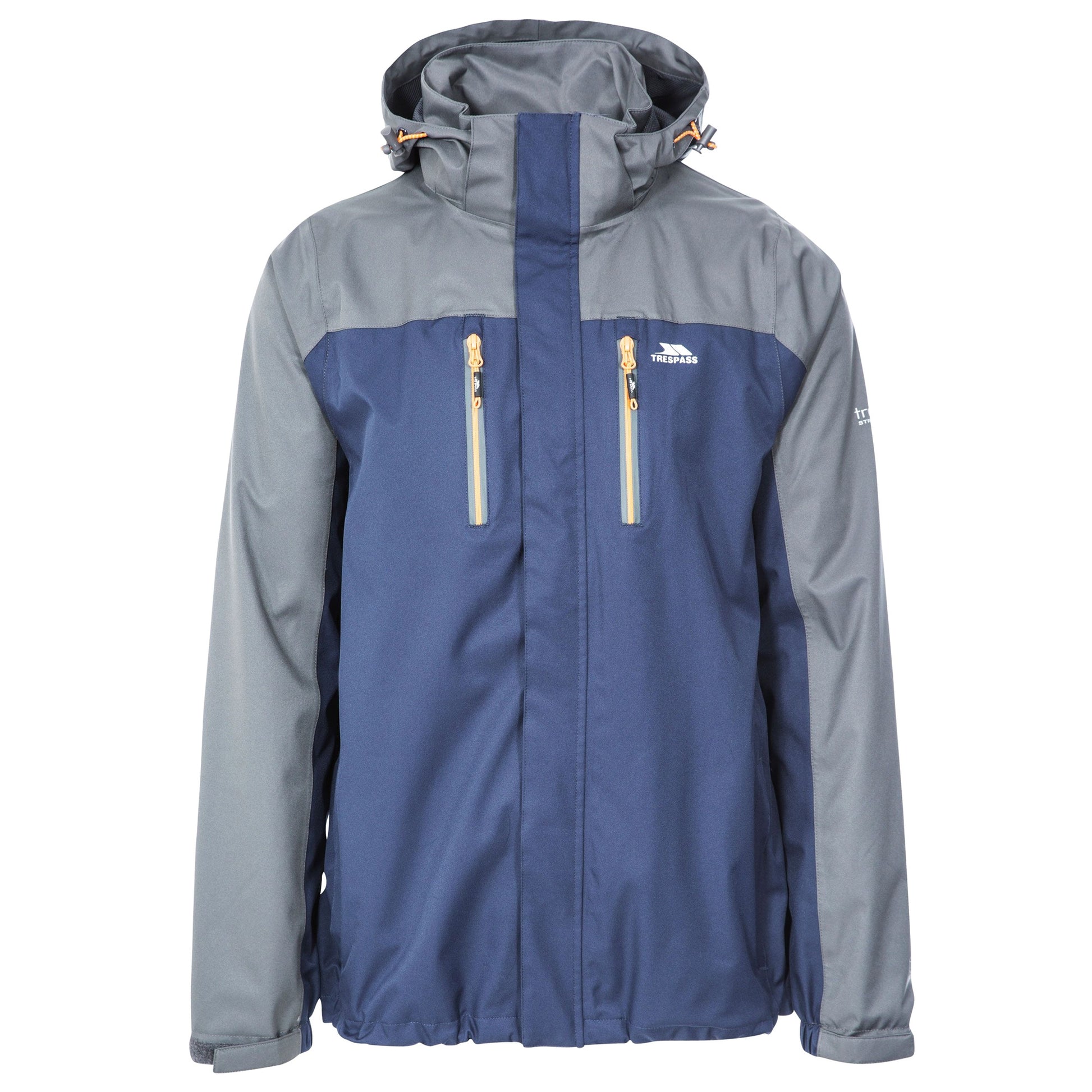 Navy - Front - Trespass Mens Wooster Waterproof Jacket