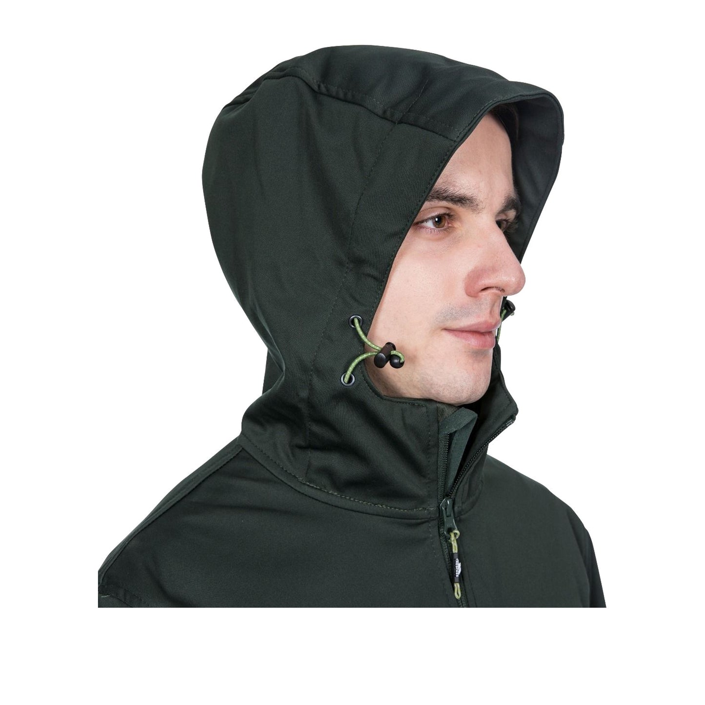 Olive - Pack Shot - Trespass Mens Palin Waterproof Softshell Jacket