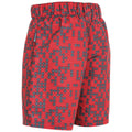 Red - Back - Trespass Childrens Boys Alley Swimming Shorts