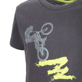 Carbon - Back - Trespass Childrens Boys Wheelspin Short Sleeve T-Shirt