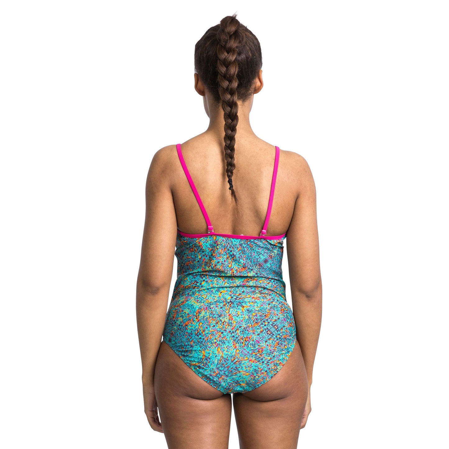 Lagoon Print - Side - Trespass Womens-Ladies Lotty Swimsuit