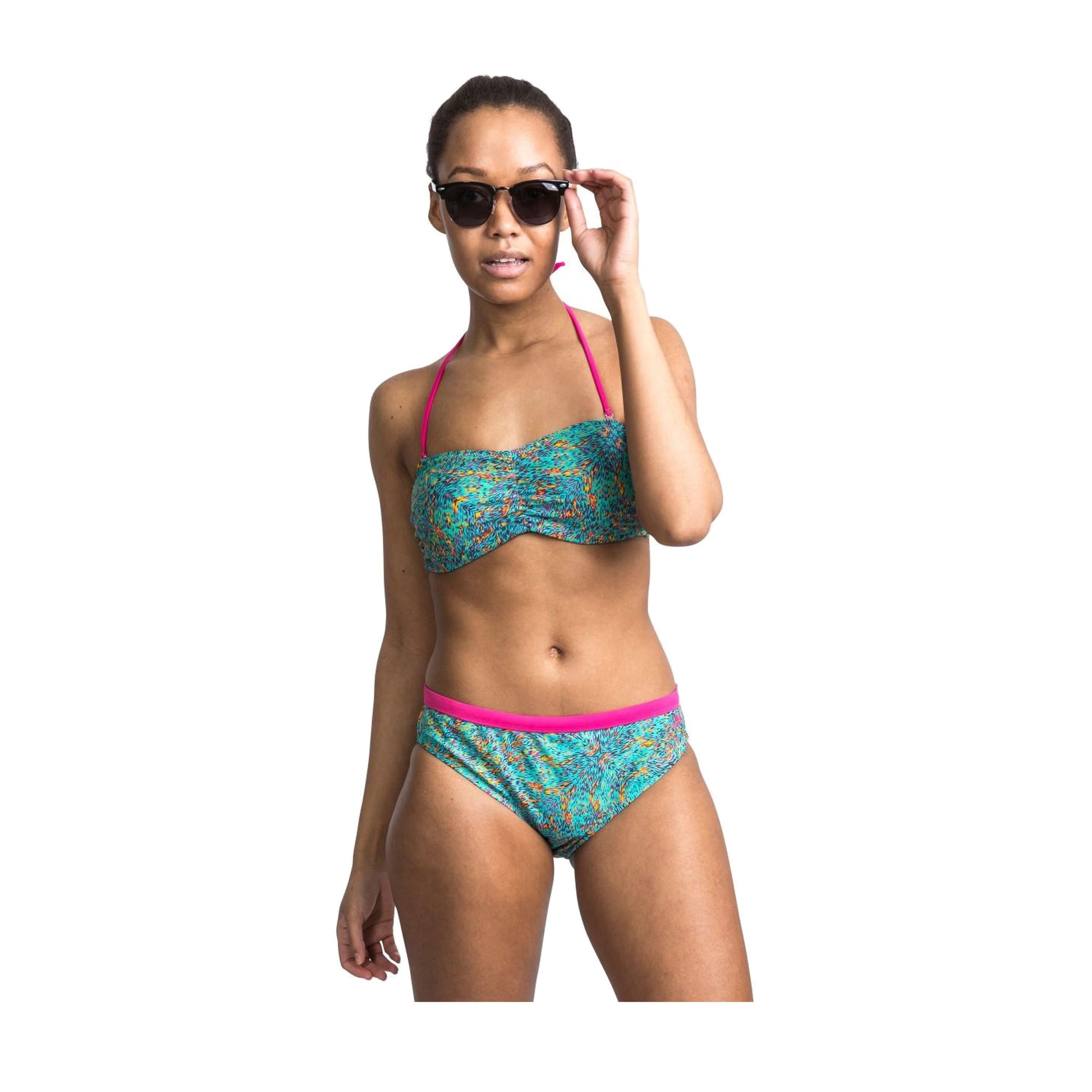 Lagoon Print - Pack Shot - Trespass Womens-Ladies Nuala Bikini Bottoms