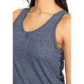 Dark Navy Marl - Close up - Trespass Womens-Ladies Fidget Sleeveless Vest