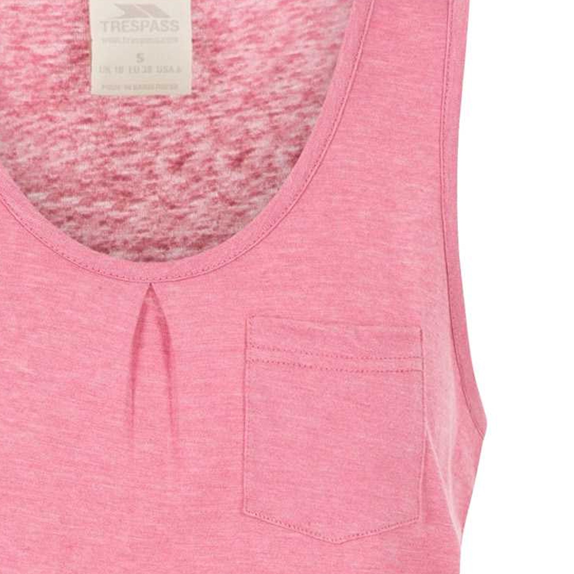 Rose Blush Marl - Lifestyle - Trespass Womens-Ladies Fidget Sleeveless Vest