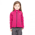 Pink Lady - Side - Trespass Childrens Girls Rilla Full Zip Fleece Jacket