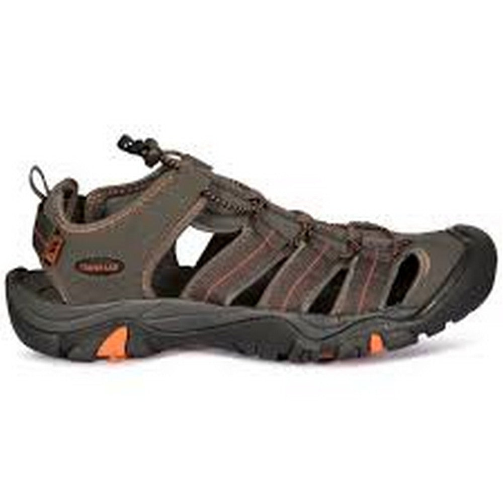 Peat - Front - Trespass Mens Torrance Hiking Sandals