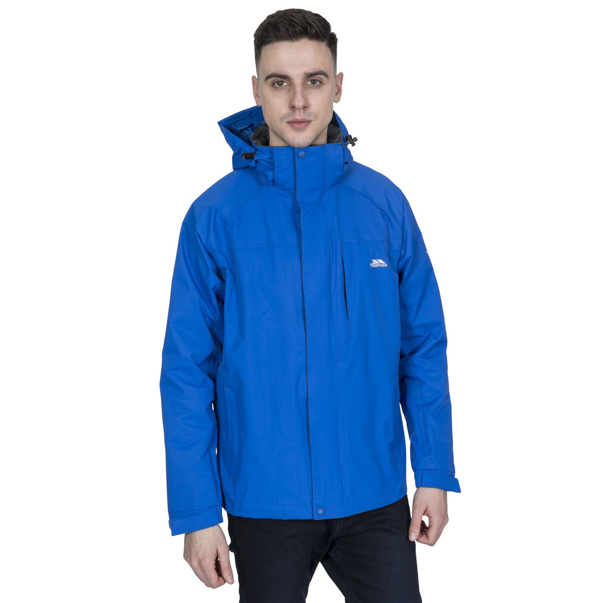 Blue - Back - Trespass Mens Edwards II Waterproof Jacket