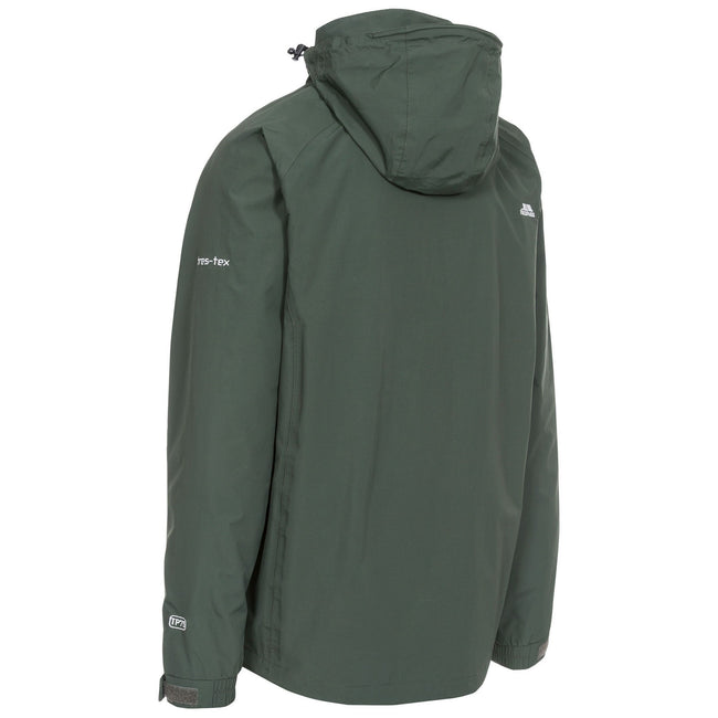 Olive - Side - Trespass Mens Edwards II Waterproof Jacket
