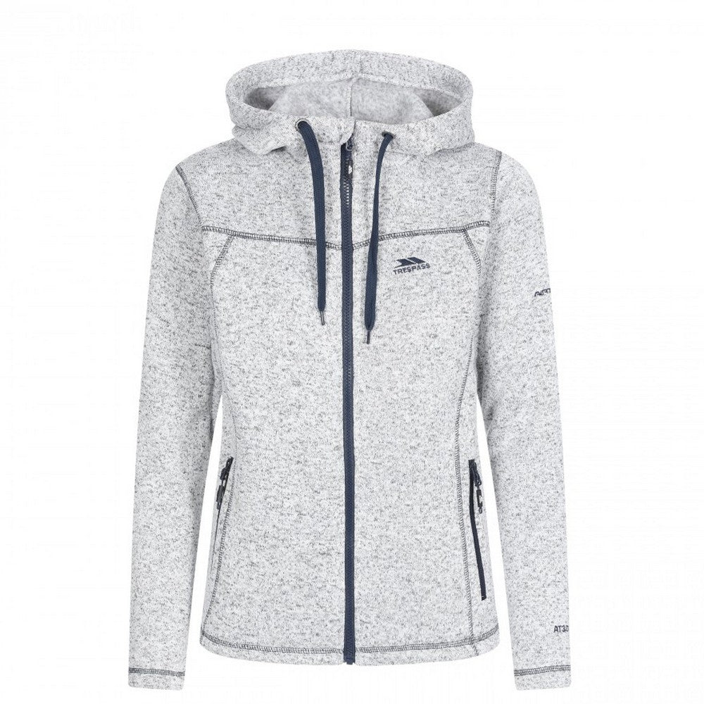 Ghost Navy Marl - Front - Trespass Womens-Ladies Odelia Fleece Jacket