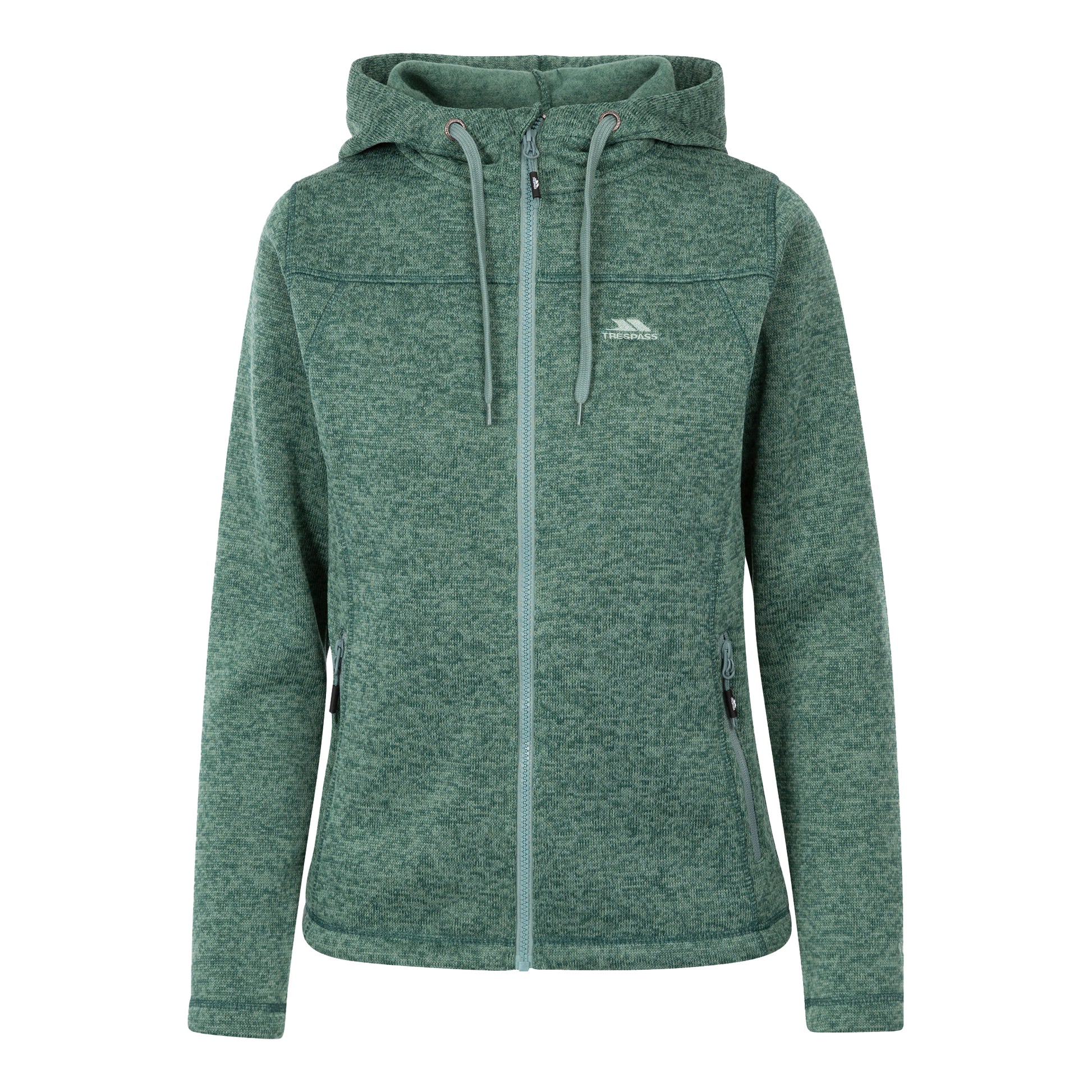 Spruce Green Marl - Front - Trespass Womens-Ladies Odelia Fleece Jacket