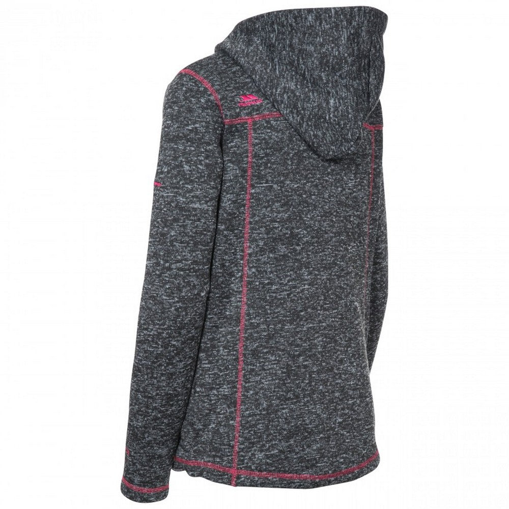 Black Marl - Back - Trespass Womens-Ladies Odelia Fleece Jacket