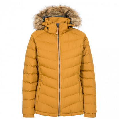 Golden Brown - Front - Trespass Womens-Ladies Nadina Waterproof Padded Jacket
