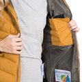 Golden Brown - Close up - Trespass Womens-Ladies Nadina Waterproof Padded Jacket