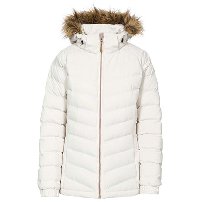 Vanilla - Front - Trespass Womens-Ladies Nadina Waterproof Padded Jacket
