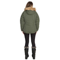 Olive - Side - Trespass Womens-Ladies Nadina Waterproof Padded Jacket