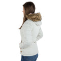 Vanilla - Pack Shot - Trespass Womens-Ladies Nadina Waterproof Padded Jacket