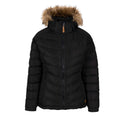 Black-Black - Front - Trespass Womens-Ladies Nadina Waterproof Padded Jacket