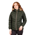 Dark Vine - Side - Trespass Womens-Ladies Nadina Waterproof Padded Jacket